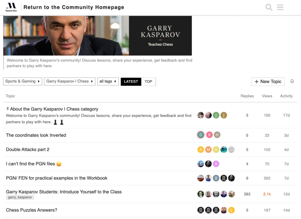 The Garry Kasparov Masterclass - The Chessboard Vault