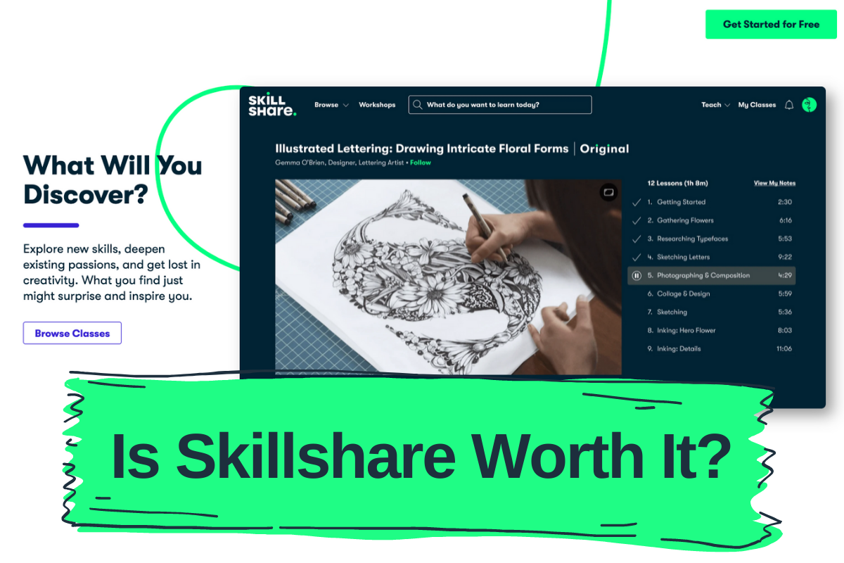 Online Classes for Creatives, Skillshare in 2023