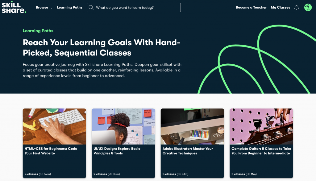 Skillshare Learning Paths
