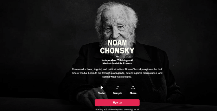 Noam Chomsky MasterClass