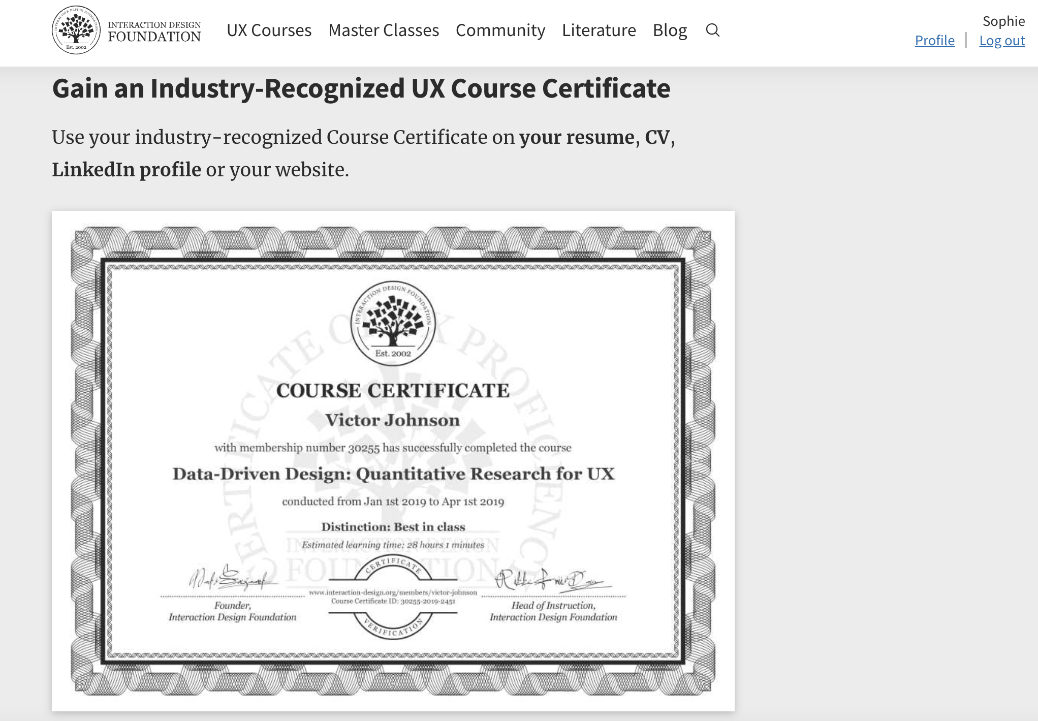 Ux design certificate| course review| idf| interactive design foundation| ux design course|