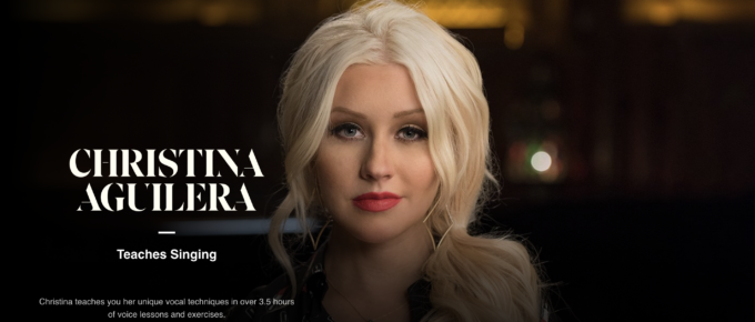 Christina Aguilera masterclass