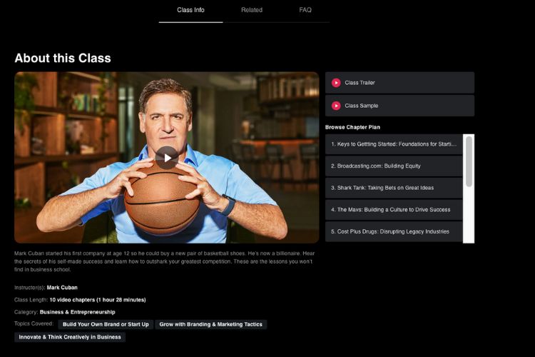 Mark Cuban MasterClass Review