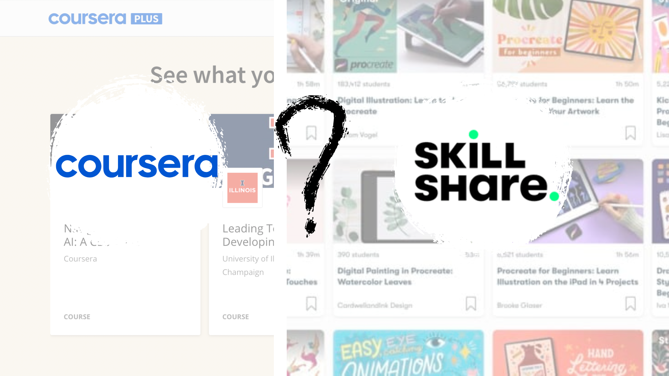 coursera vs skilshare which is better?